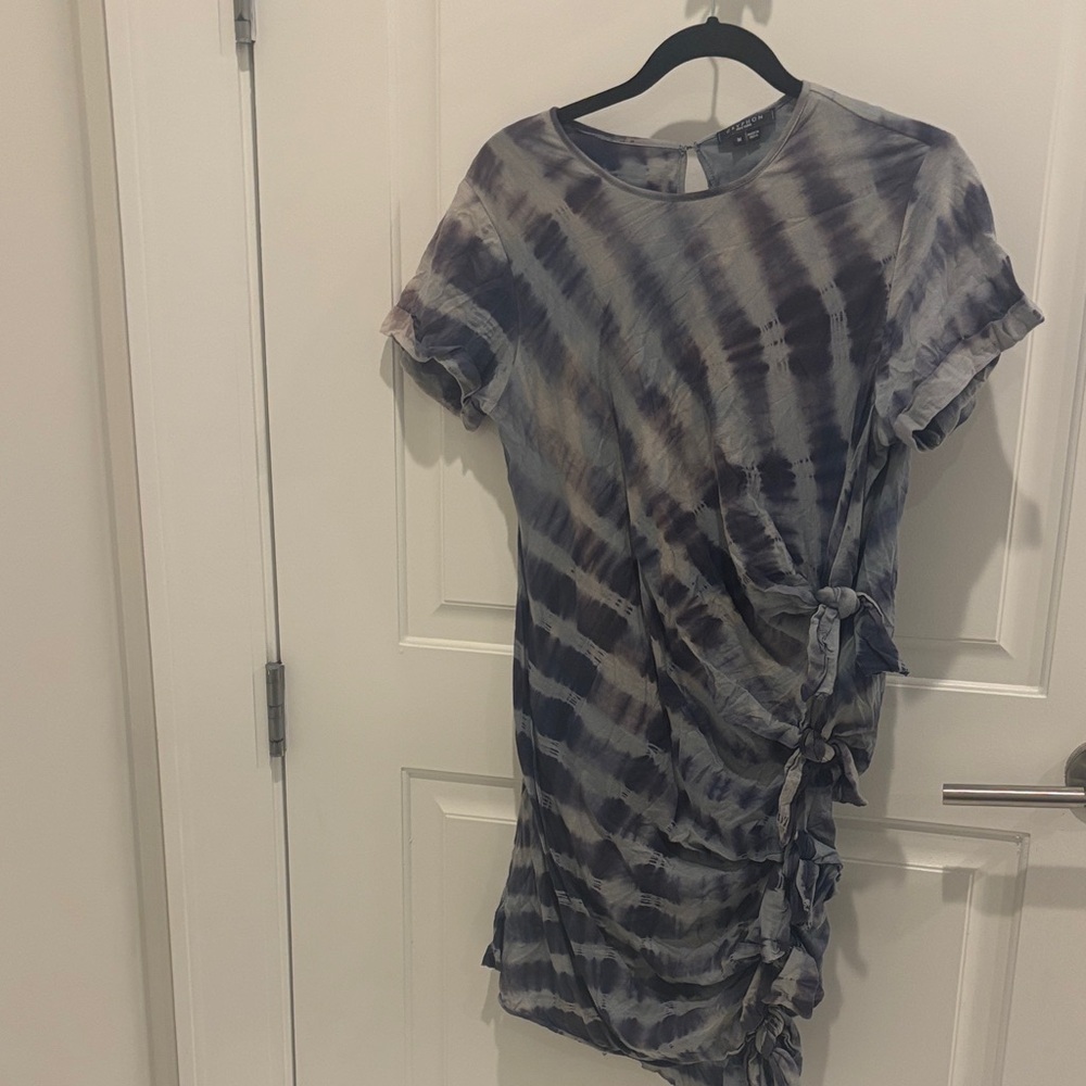 Tie-Dye Ruched Dress